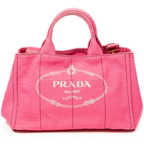 Pre-owned Canvas prada-bags , female, Sizes: ONE SIZE - Prada Vintage - Modalova