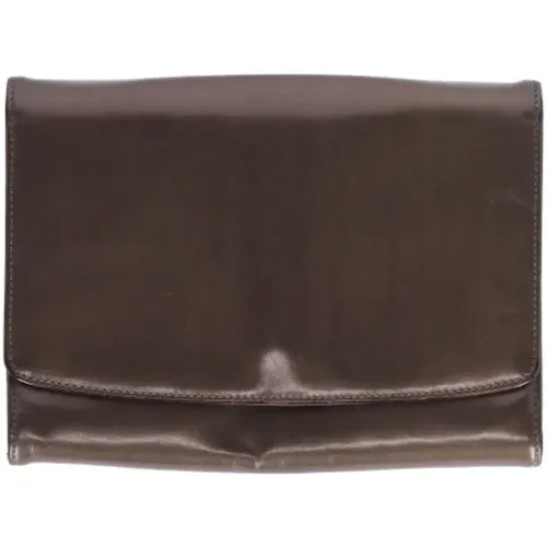 Pre-owned Leather clutches , female, Sizes: ONE SIZE - Salvatore Ferragamo Pre-owned - Modalova