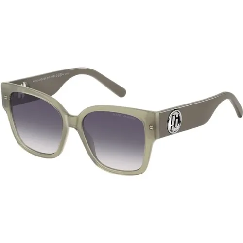 Sage Frame Dark Grey Lens Sunglasses , female, Sizes: 54 MM - Marc Jacobs - Modalova