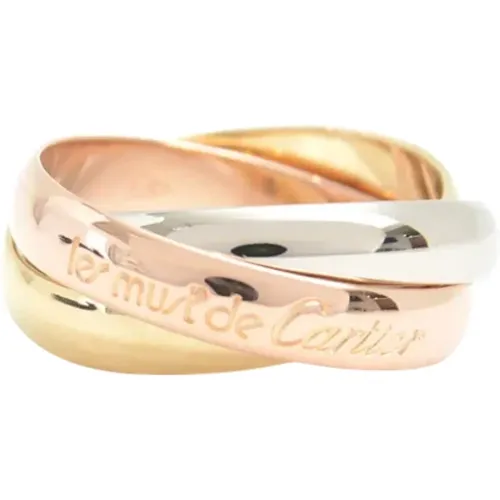 Pre-owned Metal rings , female, Sizes: ONE SIZE - Cartier Vintage - Modalova