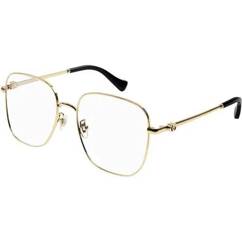 Sunglasses Gg1144O 001 gold gold transparent , female, Sizes: 56 MM - Gucci - Modalova