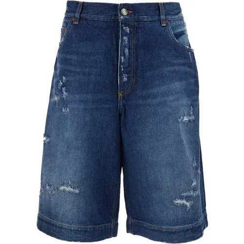 Denim Shorts , Herren, Größe: S - Dolce & Gabbana - Modalova