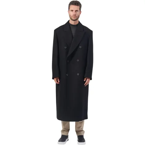 Long Coat Oversize Wool Blend , male, Sizes: L - Hugo Boss - Modalova