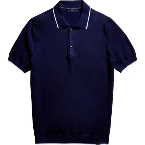 Polo Shirts , Herren, Größe: 3XL - Fay - Modalova