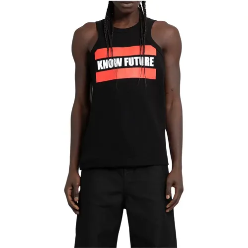 Know Future Grafik Tank Top , Herren, Größe: L - Sacai - Modalova