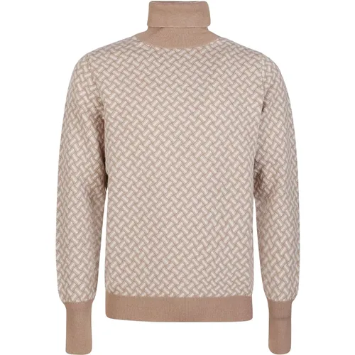 Rb05 Camel Turtleneck , male, Sizes: 2XL - Drumohr - Modalova