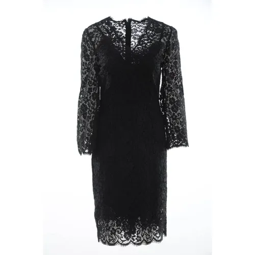 Women`s Mid-length Dress , female, Sizes: XS - Dolce & Gabbana - Modalova