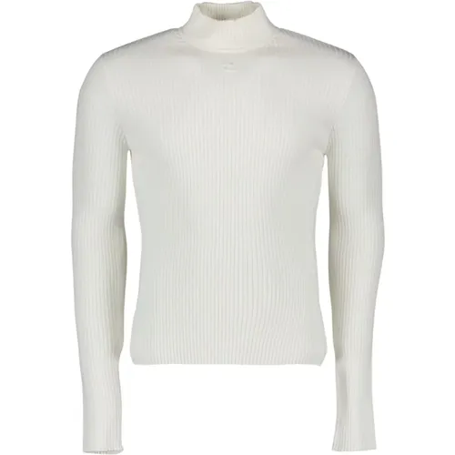 Gerippter Rollkragenpullover , Herren, Größe: M - Courrèges - Modalova