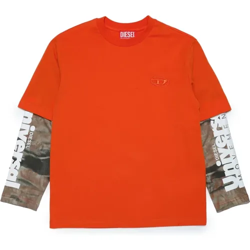 Camouflage Jersey T-Shirt Diesel - Diesel - Modalova