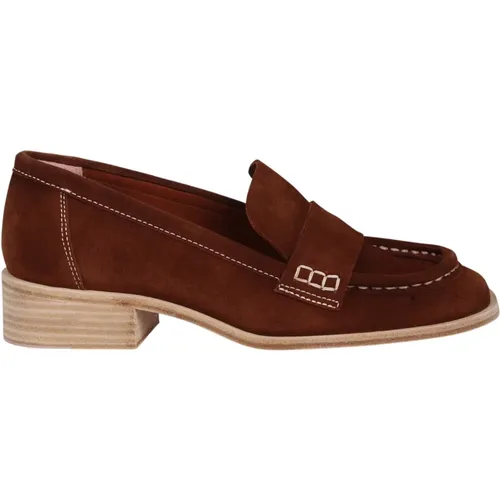 Leather loafers , female, Sizes: 6 UK, 7 UK, 4 UK, 5 UK - Ras - Modalova