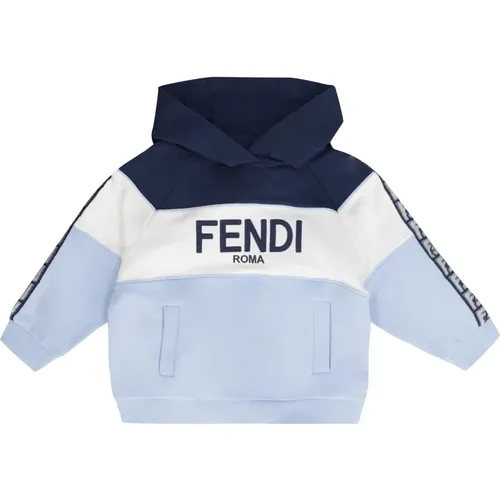 Logo-Band Kapuzenpullover Polyester Baumwolle - Fendi - Modalova