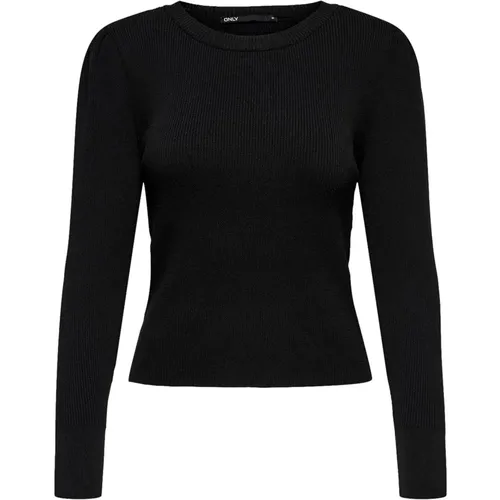 Schwarzes Damen Jersey - Stil 15251029 , Damen, Größe: S - Only - Modalova