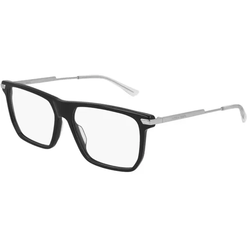 Black Silver Eyewear Frames , unisex, Sizes: 56 MM - Bottega Veneta - Modalova