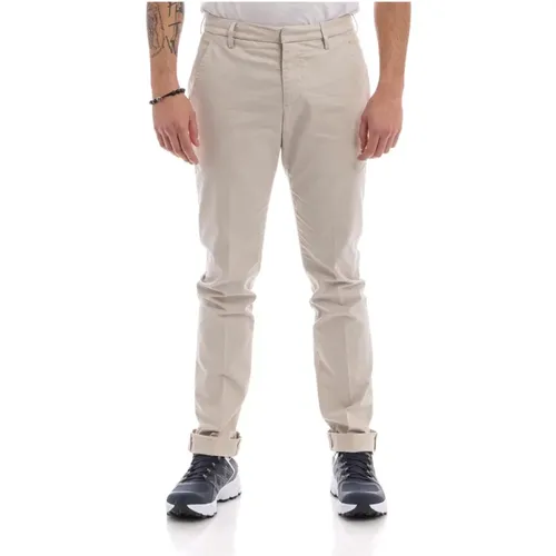 Stretch Cotton Gaubert Trousers , male, Sizes: W30, W33, W35, W36, W31 - Dondup - Modalova