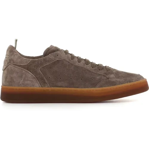 Hellbraune Kudu Sneakers mit Lactae Hevea Sohle - Officine Creative - Modalova