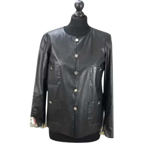 Pre-owned Leather outerwear , female, Sizes: L - Chanel Vintage - Modalova
