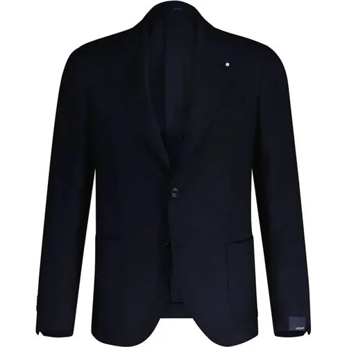 Wool Blazer with Classic English Cut , male, Sizes: M, XL, 2XL, L - Lardini - Modalova