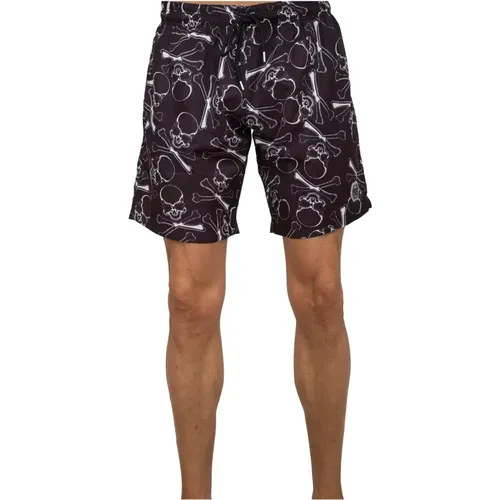 SkullBones Badehose Schwarz - Philipp Plein - Modalova