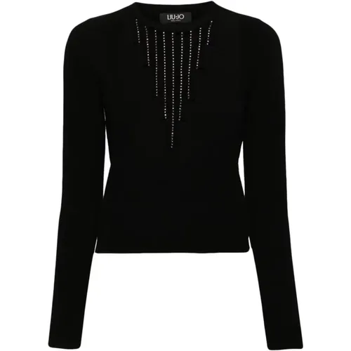 Schwarze Pullover Kollektion , Damen, Größe: S - Liu Jo - Modalova