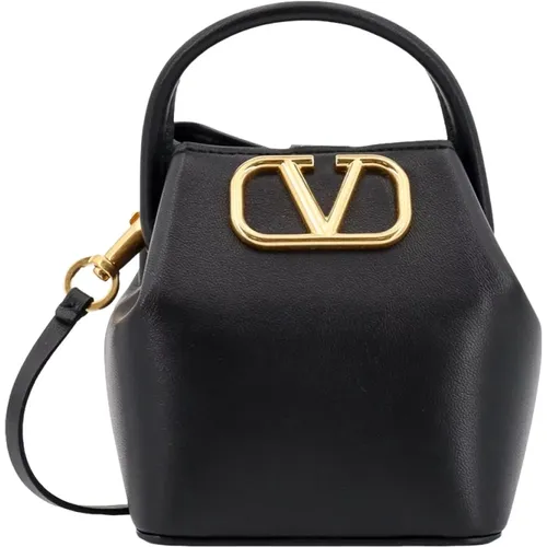 Leder Bucket Bag mit VLogo Signature - Valentino Garavani - Modalova