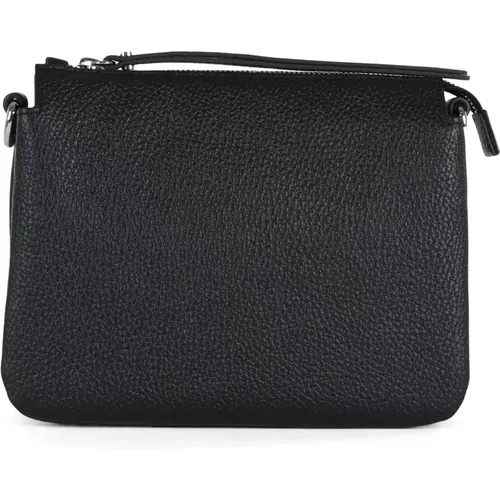 Embossed Leather Clutch with Removable Strap , female, Sizes: ONE SIZE - Gianni Chiarini - Modalova