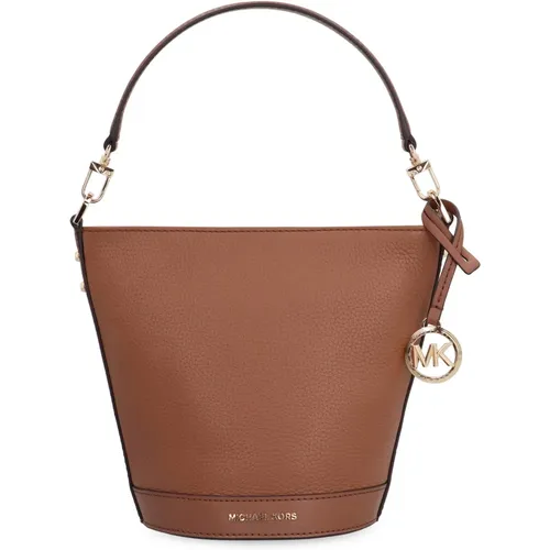 Körniges Leder Eimer Tasche mit Abnehmbarem Riemen , Damen, Größe: ONE Size - Michael Kors - Modalova