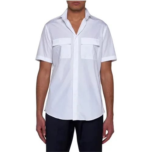 Weiße Hemden Kollektion , Herren, Größe: L - Low Brand - Modalova