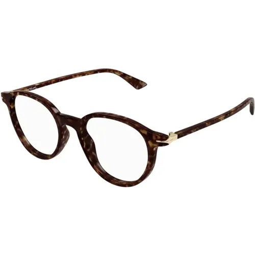 Stylish Havana Sunglasses , male, Sizes: 50 MM - Montblanc - Modalova