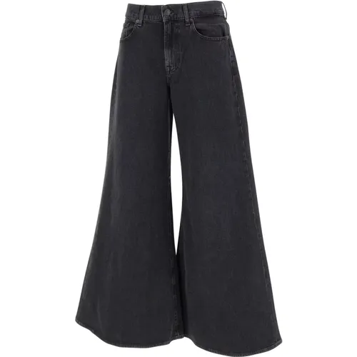 Schwarze Jeans , Damen, Größe: W25 - 7 For All Mankind - Modalova