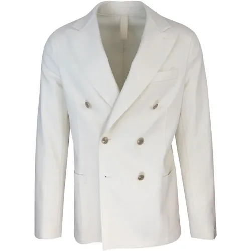 Klassische Weiße Jacke , Herren, Größe: 2XL - Eleventy - Modalova