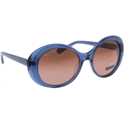 Blaue Kristall Polarisierte Sonnenbrille - Serengeti - Modalova