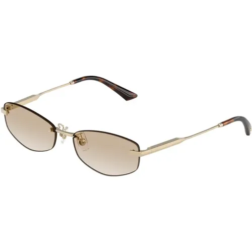 Chic Sunglasses with Pale Gold Frame , female, Sizes: 57 MM - Jimmy Choo - Modalova