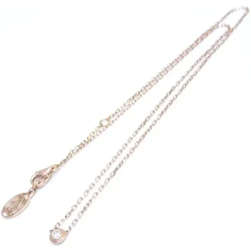 Pre-owned Metal necklaces , female, Sizes: ONE SIZE - Cartier Vintage - Modalova