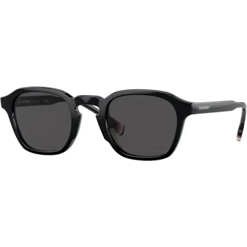 Stilvolle schwarze Sonnenbrille für Männer,Sonnenbrille - Burberry - Modalova