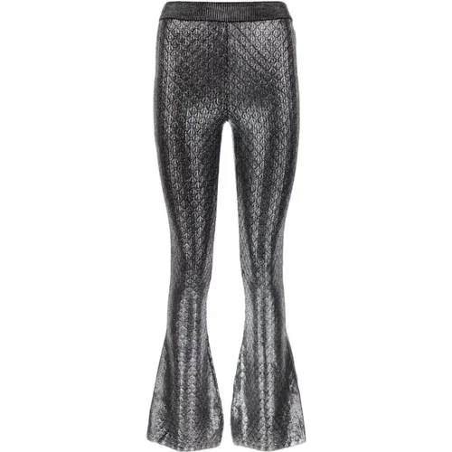 Silber Stretchhose , Damen, Größe: L - Paco Rabanne - Modalova