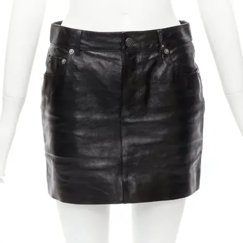 Pre-owned Leather bottoms , female, Sizes: S - Saint Laurent Vintage - Modalova