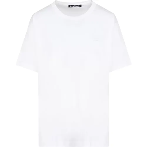 Weiße Nash Face T-shirt , Herren, Größe: M - Acne Studios - Modalova