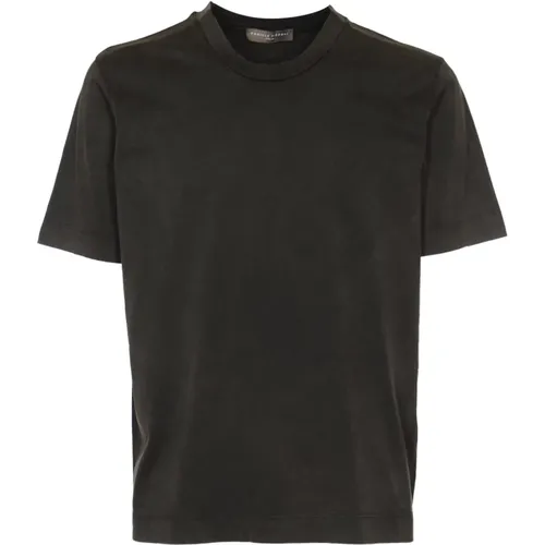 Schwarzes Baumwoll-T-Shirt Polo , Herren, Größe: XL - Daniele Fiesoli - Modalova