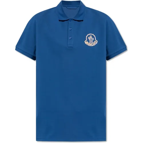 Poloshirt mit Logo , Herren, Größe: XL - Moncler - Modalova
