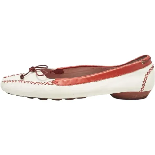 Pre-owned Leather flats , female, Sizes: 6 1/2 UK - Salvatore Ferragamo Pre-owned - Modalova