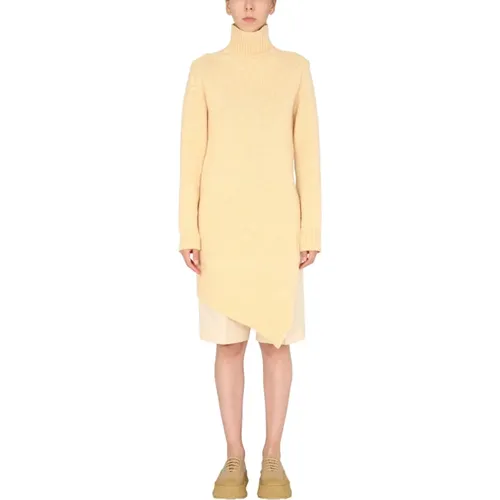 Long Asymmetric Sweater , female, Sizes: M, XS, S - Jil Sander - Modalova