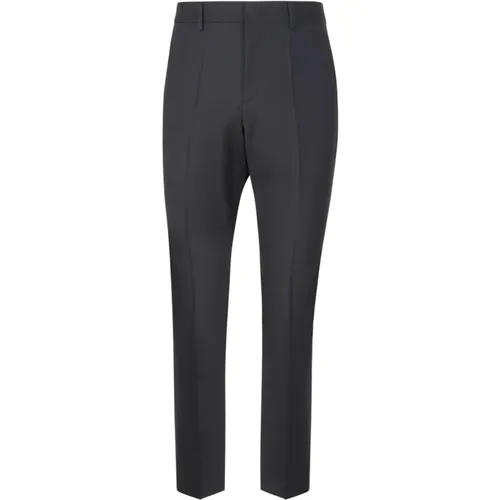 Grey Cotton Elastan Trousers , male, Sizes: L, M, 2XL - Valentino Garavani - Modalova