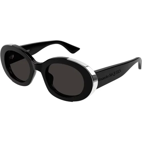 Grey Sunglasses Am0445S , female, Sizes: 51 MM - alexander mcqueen - Modalova