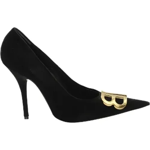 Pre-owned Velvet heels , female, Sizes: 7 UK - Balenciaga Vintage - Modalova