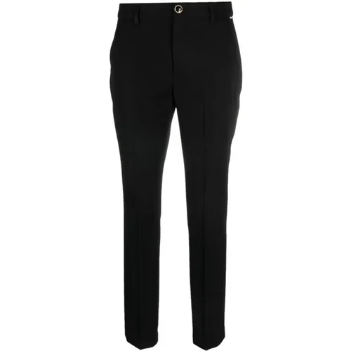 Schwarze Hose - Zusammensetzung: 100% (nicht spezifiziert) - Produktcode: Mf3130T4224 , Damen, Größe: 2XS - Liu Jo - Modalova