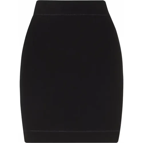 Jersey Mini Skirt , female, Sizes: 2XS, S - Dolce & Gabbana - Modalova