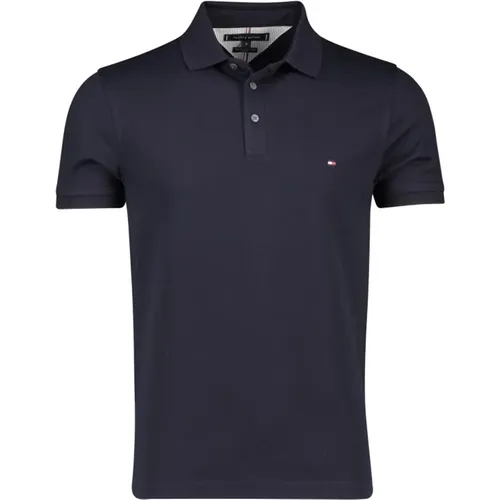 Dark Short Sleeve Polo Shirt , male, Sizes: XL, 2XL, S, L, M, 3XL - Tommy Hilfiger - Modalova