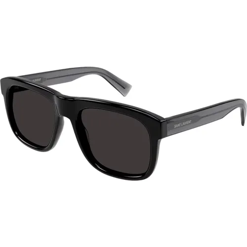 Hochwertige Acetat-Sonnenbrillen für Männer,Havana Crystal/Green Sonnenbrille SL 558,Schwarz Kristall/Grau Sonnenbrille SL 558,Schwarz/Graue Sonnenb - Saint Laurent - Modalova