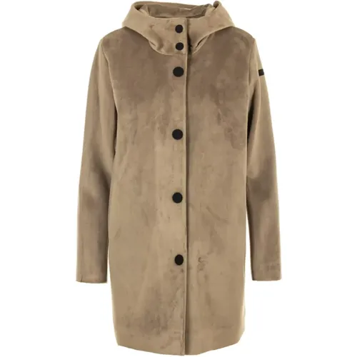 Velvet Neo Parka Jacket in Grey , female, Sizes: S, M - RRD - Modalova