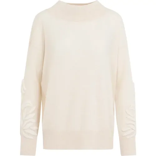 Kaschmirblumen Pullover Nude Neutrals - Ermanno Scervino - Modalova